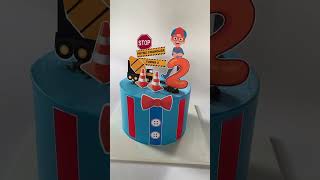 So Cute Blippi Excavator Cake shorts blippicake excavatorcake [upl. by Leanor37]