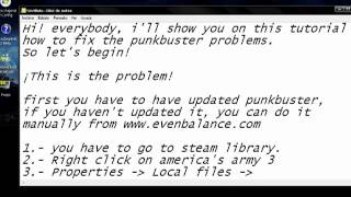 How to fix the punkbuster problems americas army 3 [upl. by Adon]