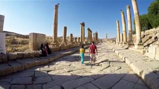 Orasul roman Jerash din nordul Iordaniei [upl. by Darees591]