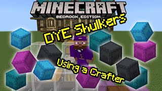 Shulker Dying Auto Crafter for minecraft bedrock edition [upl. by Yanrahc]