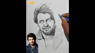 Sonu Nigam portrait drawing with Andrew Loomis method  Drawing tutorial Drawing painting sketch [upl. by Analaj697]