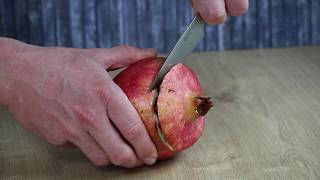 🍎 Granatapfel öffnen mit Wasser Methode entkernen ohne Sauerei  Granatäpfel schälen [upl. by Llerret]