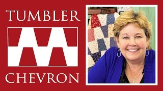 Make a Tumbler Chevron Quilt with Jenny Doan of Missouri Star Video Tutorial [upl. by Backler]