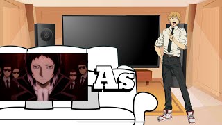 BSD react to Akutagawa As Denji 2x speedTrashed [upl. by Anitsrihc]