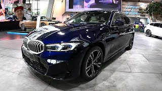 BMW 330e xdrive touring 330 e hybrid 3series Combi 2024 Facelift G21 walkaround and interior V1900 [upl. by Ahsinor856]