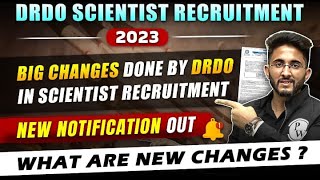 DRDO Scientist Recruitment 2023  Major Updates in Scientist Vacancy  Latest Notification [upl. by Heyra464]