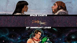 Space Cadets  My Immigrant Lover Lyric Music Video [upl. by Eylsel]