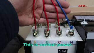 3 phase change over switch connection [upl. by Shig]