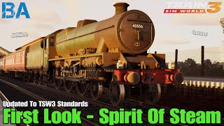 TRAIN SIM WORLD 3 FIRST LOOK  Spirit Of Steam [upl. by Mariam]