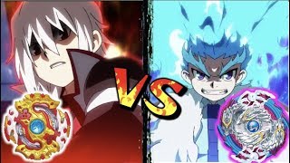 Shu VS Lui  Requiem Spriggan VS Nightmare Longinus  Beyblade Burst Battle [upl. by Llemmart]