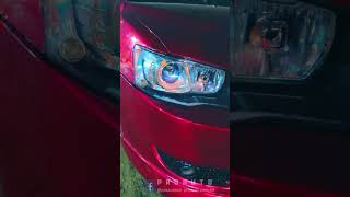 Lancer ex Hid headlight to LED projection Lens conversion mitsubishilancer lancerex headlight [upl. by Waring357]