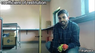 coefficient of restitution  11th physics practical 11thphysics a2zpractical991 [upl. by Nauqram485]