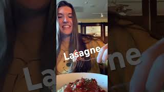 Food review Lasagne 810 delish foodreview food restaurantreview pasta [upl. by Annovad]