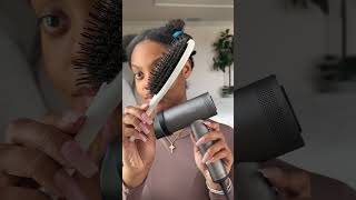 DIY silk press on type 4 hair 💆🏽‍♀️ silkpress naturalhair [upl. by Llehcsreh]