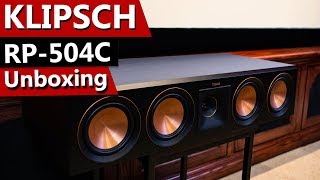 Klipsch RP504C Reference Premiere Center Channel  Unboxing and Overview [upl. by Camilla896]