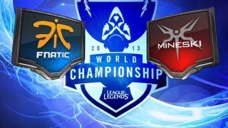 LOL  Fnatic vs Mineski  Season 3 World Championship D6G3 Highlights [upl. by Barabas643]