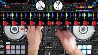 Tutorial DJ Mezcla básica cuadrar bases rítmicas beatmatching [upl. by Airec879]