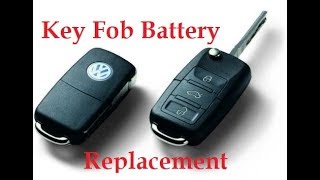 VW Remote Key Battery Replacement Quick amp Easy 2018 [upl. by Kolva]