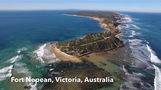 Our World by Drone in 4K  Fort Nepean Victoria Australia [upl. by Annayhs]