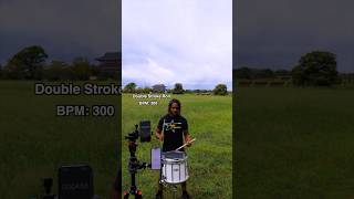 300 BPM Double Stroke Stroke Roll [upl. by Jennifer681]