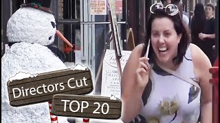 Top 20 Spectacular Moments Its A Person amp It Moves Scary Snowman Prank [upl. by Ranita]