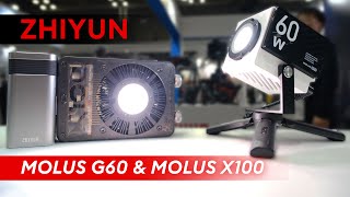 ZHIYUN MOLUS G60 and X100 LED Lights  Interview [upl. by Petulia323]