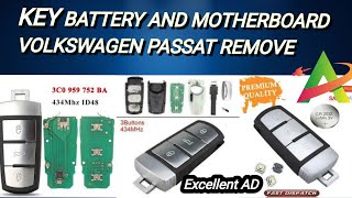 Key Battery and Motherboard VW Passat How To Remove Excellent AD [upl. by Aeila]