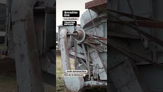 Historic threshing machine pt1 shorts threshingmachine farming rurallive heritage france [upl. by Anihpesoj]