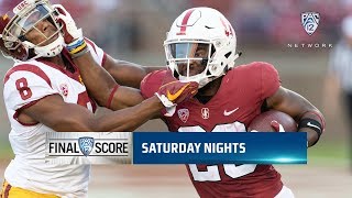 Highlights No 10 Stanford football sneaks past No 17 USC with big game from Bryce Love [upl. by Bernadene]