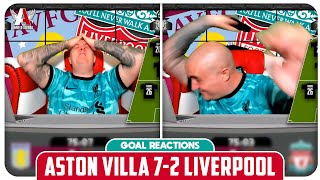 ASTON VILLA 72 LIVERPOOL FAN GOAL REACTIONS [upl. by Gilbertina]