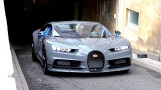 3Million Nardo Grey Arab Bugatti Chiron arrives in London [upl. by Enyrb]