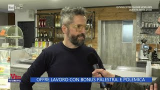 Offre lavoro con bonus palestra è polemica  La Vita in diretta 26042024 [upl. by Tombaugh232]