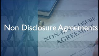 Non Disclosure Agreements [upl. by Llirrem825]