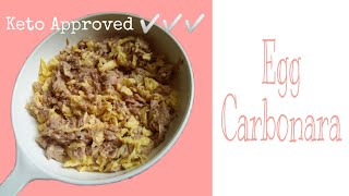 Easy No Pasta Carbonara  Keto Meal [upl. by Fulcher]