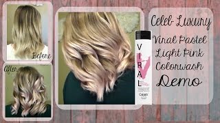 PASTEL PINK HAIR  Celeb Luxury Viral Colorwash  DEMO Part 1 [upl. by Luigino]