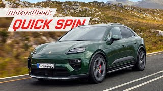 2025 Porsche Macan Electric  MotorWeek Quick Spin [upl. by Onaireves262]