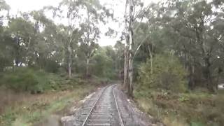 Daylesford Spa Country Railway Driving view Ballato to Daylesford [upl. by Atsyrk449]