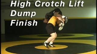 High Crotch Lift to Dump Finish KOLATCOM Wrestling Takedowns Techniques Instruction [upl. by Adnara490]