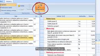 Interpolacja liniowa norm nakładów rzeczowych [upl. by Adnowal]