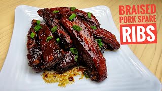 Braised Pork Spare Ribs Recipe [upl. by Lydell]