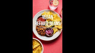 Quick Vegan Refried Beans [upl. by Nifled29]