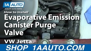 How to Replace Evaporative Emission Canister Purge 04 Volkswagen Jetta [upl. by Ylekalb297]