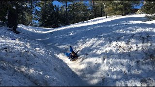 Awesome Idyllwild Sled Run Humber Park [upl. by Koball524]