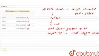 Coliphage phi xx 174 virus contains [upl. by Beckerman]