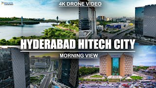 Hyderabad Hitech City  4K Drone View  Bhagya Media [upl. by Rehpetsirhc]