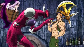 Escanor VS Galand y Melascula PELEA COMPLETA Español LATINO  Nanatsu No Taizai Grand Cross [upl. by Irollam87]