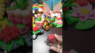 DIY Clay ladybug ।। Clay craft ।। Clay art ।। diy shorts clayart craft art creative [upl. by Winsor]