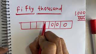 fifty thousand कैसे लिखते हैं  Number Spelling Hindi English  Hindi  Surendra Khilery [upl. by Lotta]