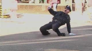 Dancing policeman Americas most entertaining traffic cop [upl. by Kinghorn534]