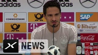 Mats Hummels Abwehr quotEinige gute Alternativenquot  DFBTeam  WM 2018  SPOX [upl. by Arramahs]